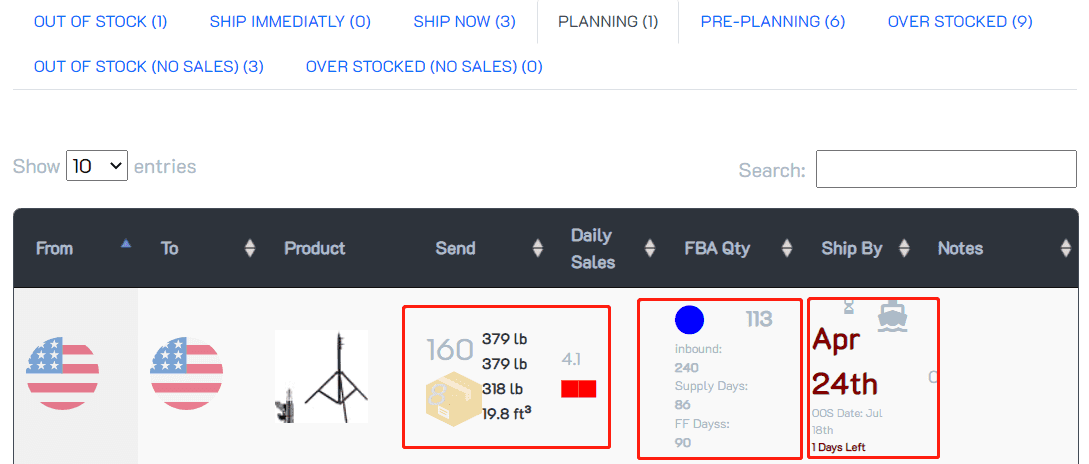 Amazon inventory management