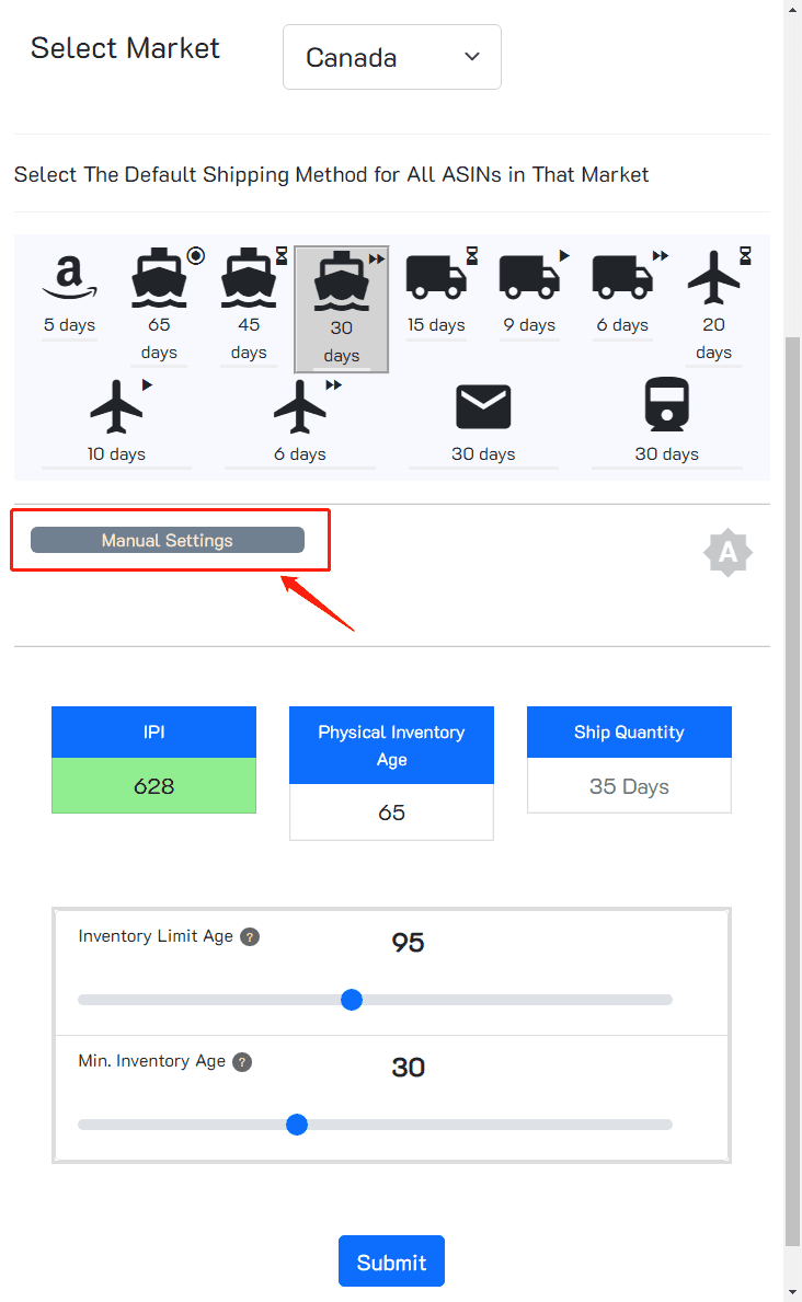 Inventory Managment global settings manual